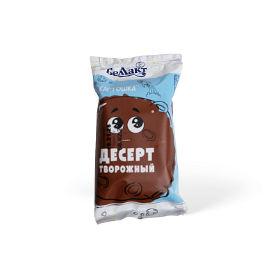 Десерт творожный Картошка с ароматом рома и бисквита 10% Тм Беллакт 100 гр