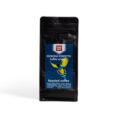 Кофе молотый темная обжарка Uno Mio Espresso Perfetto 250 гр