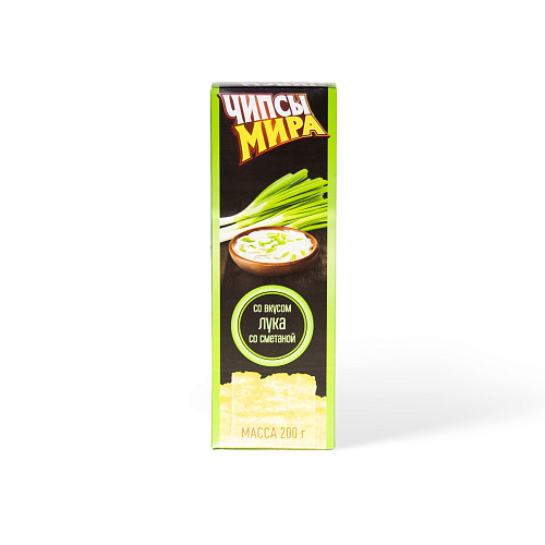 Чипсы картофельные Мира со вкусом лука и сметаны 200 гр