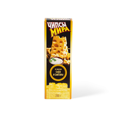 Чипсы картофельные Мира со вкусом сыра и сметаны 200 гр