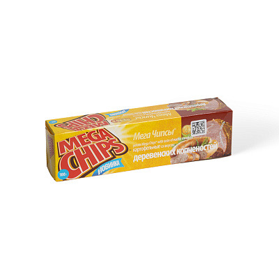 Чипсы картофельные Мегачипсы со вкусом деревенских копченостей ООО Белпродукт 100 г