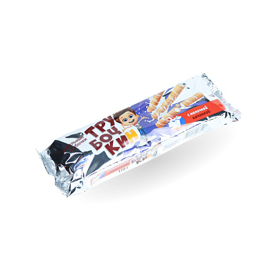 Вафельные трубочки Трубочкин с молочной начинкой ТМ Витьба 170г