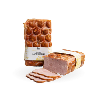 Рулет варено-копченый цельнокусковой Замковый гранд Волковысский МК