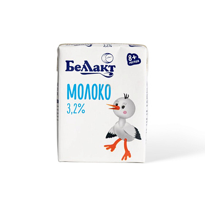 Молоко питьевое стерилизованное для детей раннего возраста 3,2% 200мл Тм Беллакт