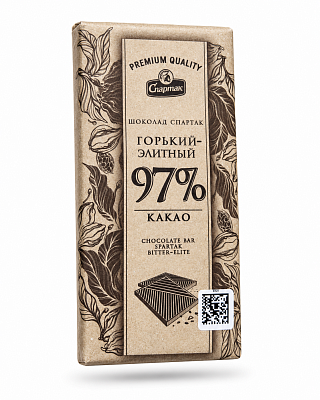 Шоколад Спартак Горький 97% крафт ОАО Спартак 75 гр