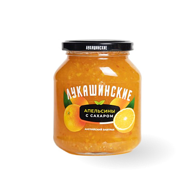 Варенье апельсин с сахаром ТМ Лукашинские 450 гр