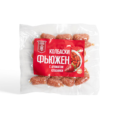 Колбаски сырокопченые Фьюжен с клубникой высшего сорта Жлобинский МК 