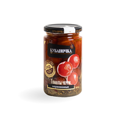 Томаты маринованные черри  ТМ Кубаночка 360 гр