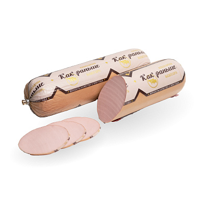 Колбаса вареная Как Раньше высшего сорта в фиброузе Пинский МК