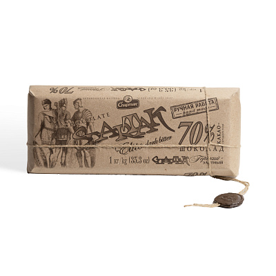 Шоколад Спартак Горький 70 % крафт ОАО Спартак 1000 гр