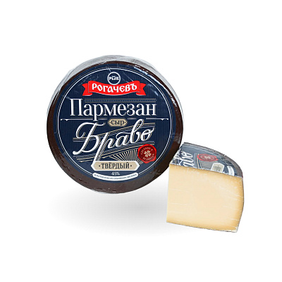 Сыр твердый Пармезан Браво 45% Рогачевъ