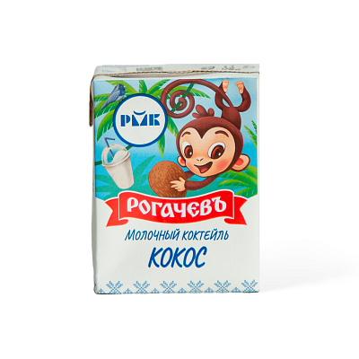 Коктейль молочный  со вкусом Кокос 2.5% ТМ Рогачев 200 мл