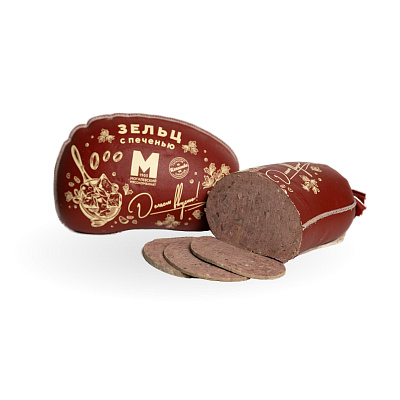 Зельц с печенью вареный мясной Могилевский МК