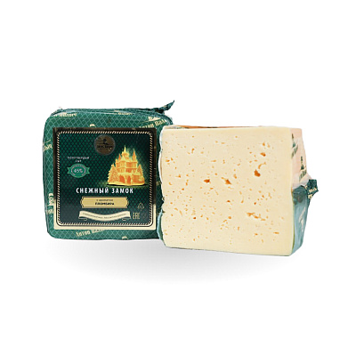 Сыр полутвердый Снежный Замок с ароматом пломбира 45% ТМ Антон Палыч