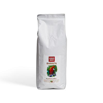 Кофе в зернах средняя обжарка Uno Mio Barista 1 кг