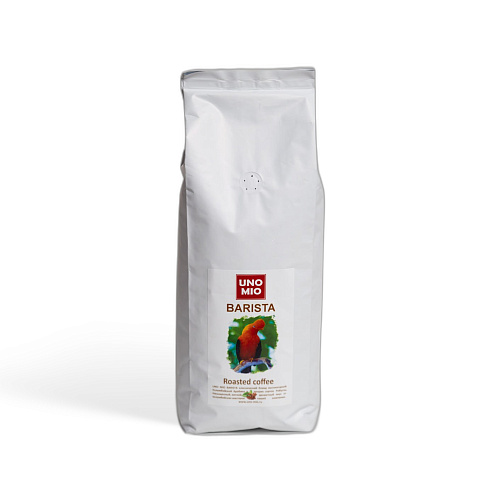 Кофе в зернах средняя обжарка Uno Mio Barista 1 кг