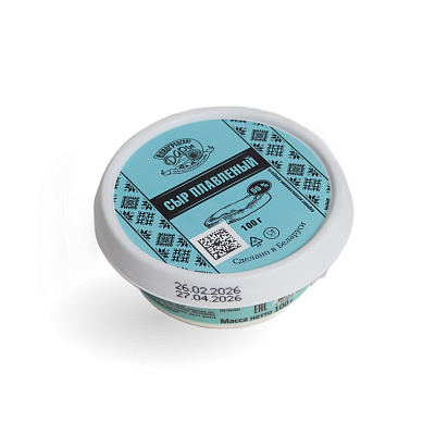 Сыр плавленный 55% ТМ Новогрудские Дары 100 гр