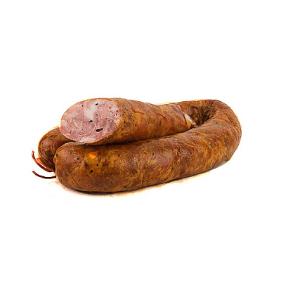 Колбаса полукопченая Деревенская в кольце Мир Вкуса