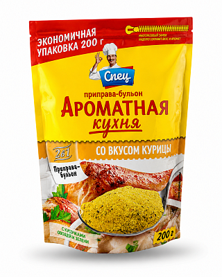 Приправа бульон Ароматная кухня со вкусом курицы ТМ Gurmina 200 г