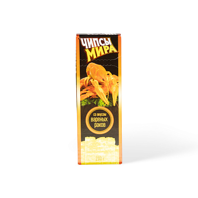 Чипсы картофельные Мира со вкусом вареных раков 200 гр