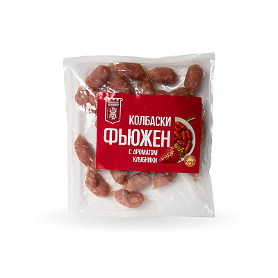 Колбаски сырокопченые Фьюжен с клубникой высшего сорта Жлобинский МК 