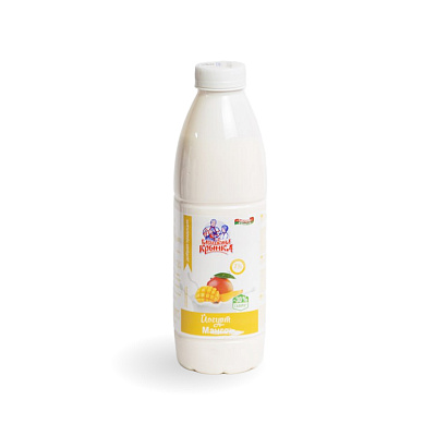 Йогурт ананас манго 1% ТМ Бабушкина крынка 800 гр