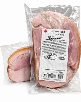 Продукт из свинины копчено-вареный рулет Баварский Пинский МК