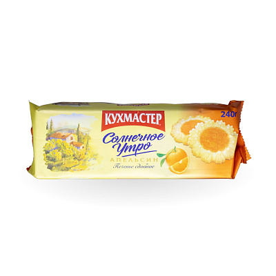 Печенье Солнечное утро Апельсин Кухмастер 240 гр